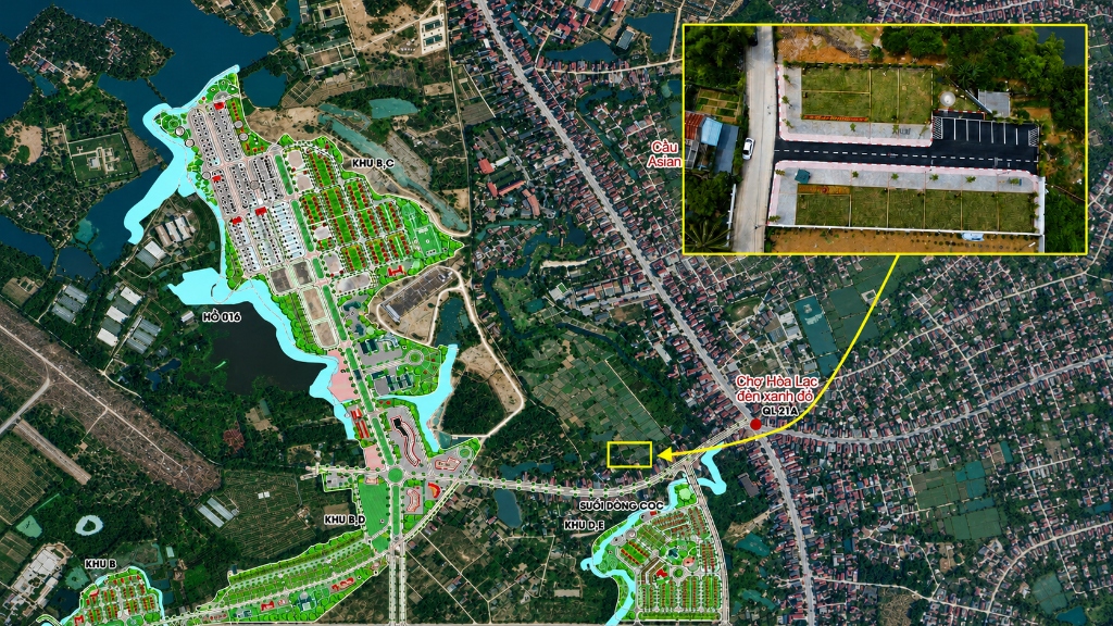 Mặt bằng Chợ Hòa Lạc